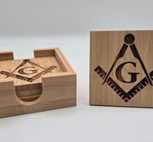 Bamboo Coasters with Holder